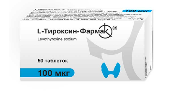 L-ТИРОКСИН-ФАРМАК®таблетки 100 мкг (L-THYROXIN-FARMAK®tablets 100 mcg)_5fc78285c0591.png