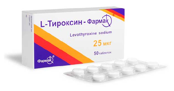 L-ТИРОКСИН-ФАРМАК®таблетки 25 мкг (L-THYROXIN-FARMAK®tablets 25 mcg)_5fc7828b3331c.png