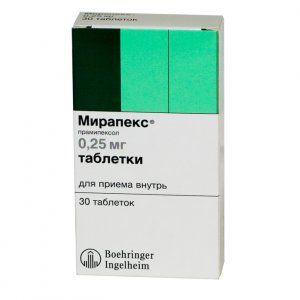 Мирапекс 0.25 мг №30 таблетки_6005d1c9a2bec.jpeg