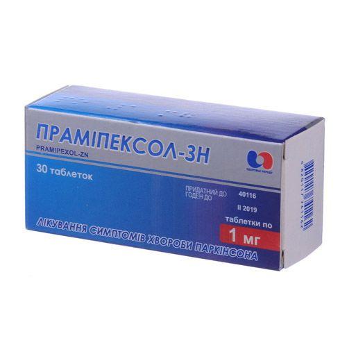 Прамипексол Здоровье Народа 1 мг №30 таблетки_6005e1cdb18bd.jpeg