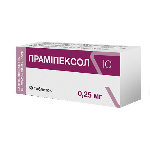 Прамипексол ІС 0.25 мг №30 таблетки_6005e1e1c7595.png